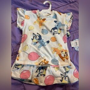4t girls Bluey outfit